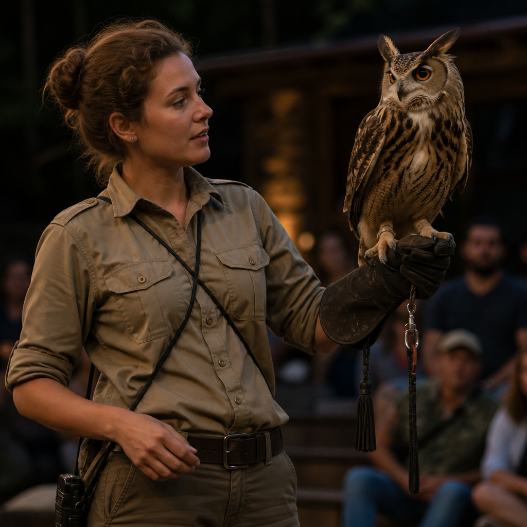 Ranger with an owl